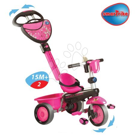 Tříkolky od 10 měsíců - Tříkolka Zoo Butterfly smarTrike - 2