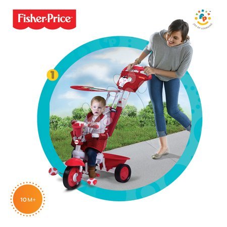 Tříkolky od 10 měsíců - Tříkolka Fisher-Price Royal Red smarTrike - 2
