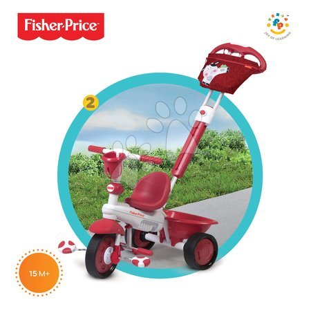 Tříkolky od 10 měsíců - Tříkolka Fisher-Price Royal Red smarTrike - 3