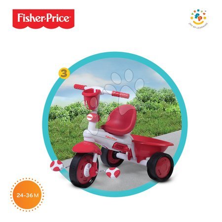 Tříkolky od 10 měsíců - Tříkolka Fisher-Price Royal Red smarTrike - 4