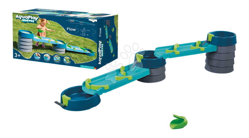 Vodne dráhy pre deti - Vodná a bahenná dráha s dĺžkou 2,3 m Mudway Flow AquaPlay - 27