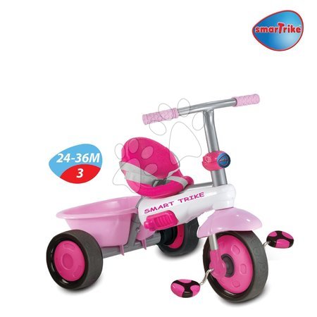 Tricikli za djecu od 10 mjeseci - SMART TRIKE 1460202 Trojkolka PLUS FRESH - ružovo-biela +10 mesiacov - 4