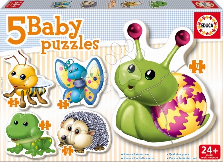 Otroške puzzle - Baby puzzle Mini živalce Educa - 1
