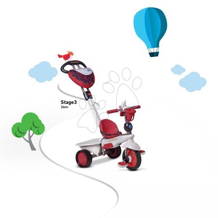 Tříkolky od 10 měsíců - Tříkolka Dream Team Red Touch Steering 4v1 smarTrike - 9