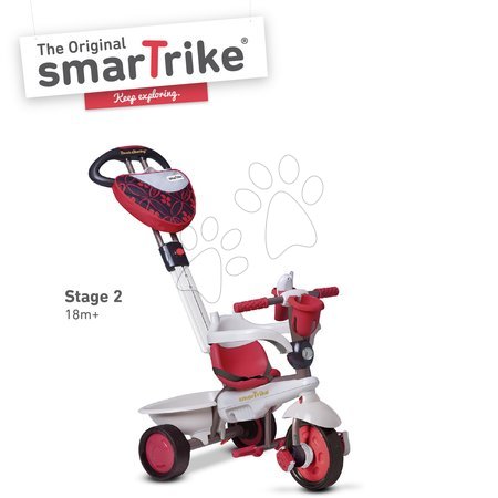 Tříkolky od 10 měsíců - Tříkolka Dream Team Red Touch Steering 4v1 smarTrike - 2