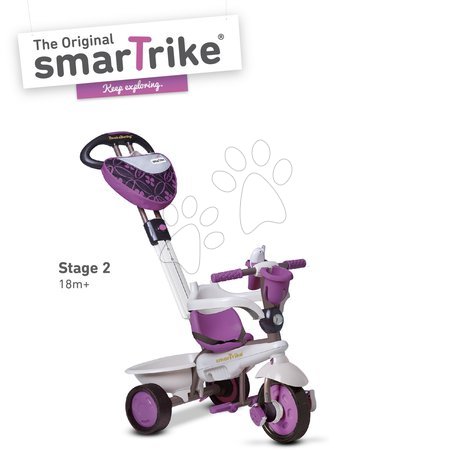 Tříkolky od 10 měsíců - Tříkolka Dream Team Purple Touch Steering 4v1 smarTrike - 2