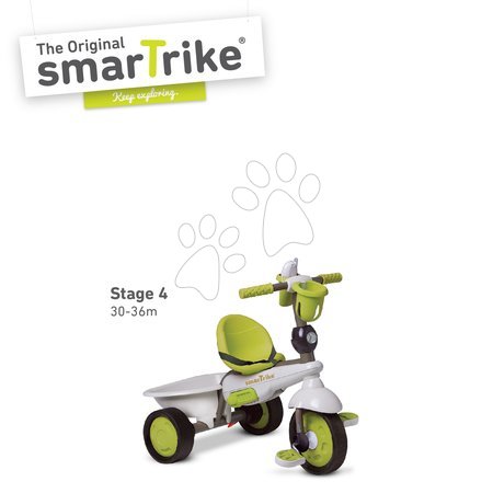 Tříkolky od 10 měsíců - Tříkolka Dream Team Green Touch Steering 4v1 smarTrike - 5