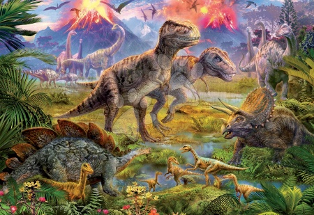 500 darabos puzzle - Puzzle Genuine Dinosaur Gathering Educa_1