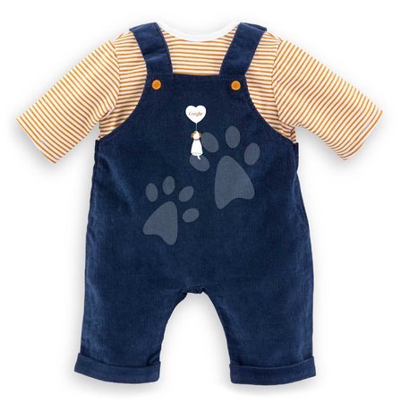 Oblačila za punčke - Majica in mornarsko modri kombinezon za punčko T-shirt & Navy Blue Overall Mon Grand Poupon Corolle
