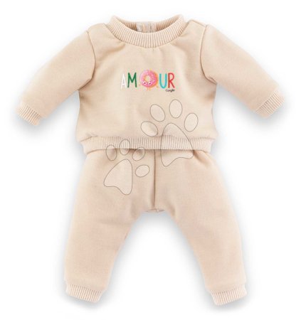 Oblačila za punčke - Teplakov komplet za punčko Beige Tracksuit Mon Grand Poupon Corolle