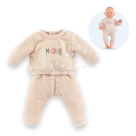 Oblačila za punčke - Teplakov komplet za punčko Beige Tracksuit Mon Grand Poupon Corolle_1