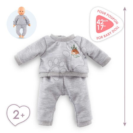 Oblečení pro panenky - Tepláková souprava pro panenku Grey Joggings Little Explorer Mon Grand Poupon Corolle - 4