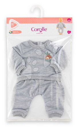 Oblečení pro panenky - Tepláková souprava pro panenku Grey Joggings Little Explorer Mon Grand Poupon Corolle - 5