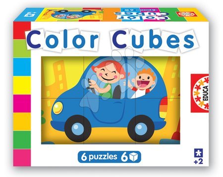Cuburi cu povești - Cuburi cu poveşti Mijloace de transport Educa - 1