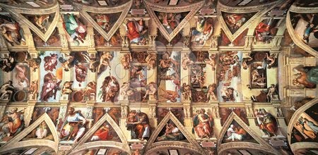 9000 - 42 000 darabos puzzle - Puzzle Sixtus-kápolna Educa - 1