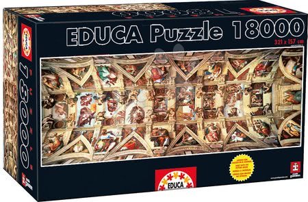 9000 - 42 000 darabos puzzle - Puzzle Sixtus-kápolna Educa - 2