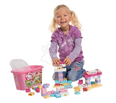 Stavebnice BIG-Bloxx jako lego - Stavebnice v dóze PlayBIG Hello Kitty BIG - 5