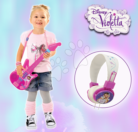 Játékhangszerek - Zenélő elektronikus gitár Violetta Smoby - 2