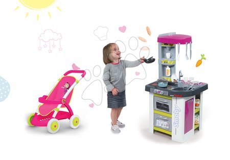 Kuchyňky pro děti sety - Set kuchyňka Tefal Studio BBQ Bublinky Smoby - 23