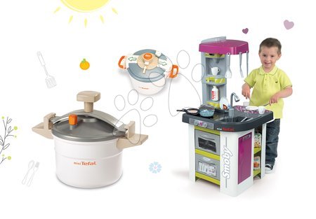 Kuchyňky pro děti sety - Set kuchyňka Tefal Studio BBQ Bublinky Smoby - 22