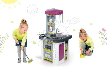 Kuchyňky pro děti sety - Set kuchyňka Tefal Studio BBQ Bublinky Smoby