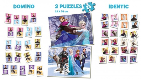 Progresivní dětské puzzle - Puzzle SuperPack Frozen 4 v 1 Educa - 1