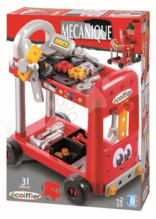 Staré položky - Pracovní dílna Mecanique Tool Set Trolley Écoiffier - 2