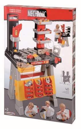 Staré položky - Pracovní dílna Mécanique s mechanickou vrtačkou Écoiffier - 1