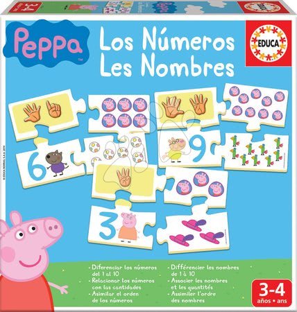 Társasjátékok - Oktatójáték Ismerkedem a Számokkal Peppa Pig Educa