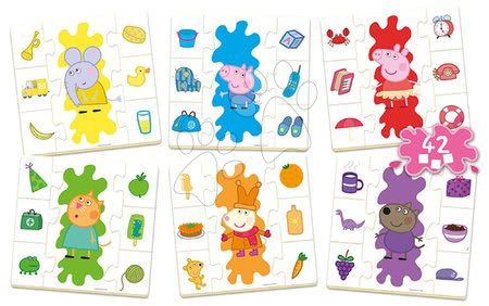 Družabne igre za otroke - Poučna igra Učimo se Barve Peppa Pig Educa s sličicami in barvami 42 delov_1