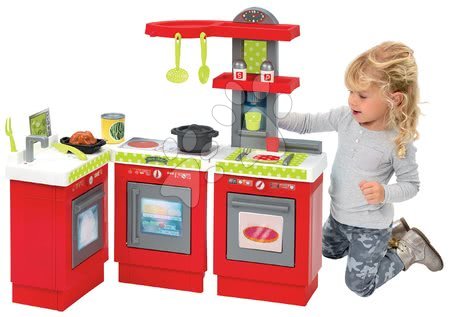 Écoiffier - Bucătărie de jucărie 3 Module 100% Chef Ecoiffier 3-părţi  cu 21 de accesorii de la vârsta de 18 luni_1