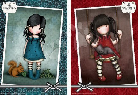 Puzzle 500 dílků - Puzzle Santoro Gorjuss Ruby a You brought me love Educa - 1