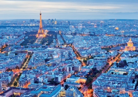 Puzzle 1000 dílků - Puzzle Genuine Paris Lights Educa - 1