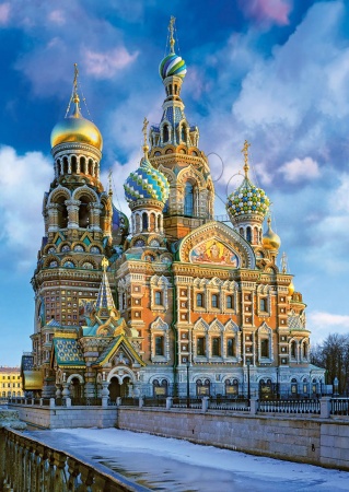 Puzzle 1000 dílků - Puzzle Genuine Church of the Resurrection of Christ, St Petersburg Educa - 1