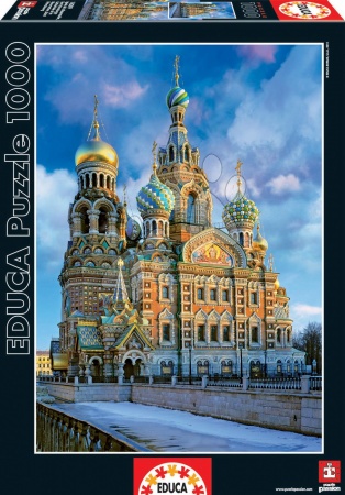 Puzzle 1000 dílků - Puzzle Genuine Church of the Resurrection of Christ, St Petersburg Educa - 2