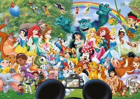 Igračke za sve od 10 godina - EDUCA 16297 puzzle Disney Family The marvellous world of Disney II. 1000 dielikov_1