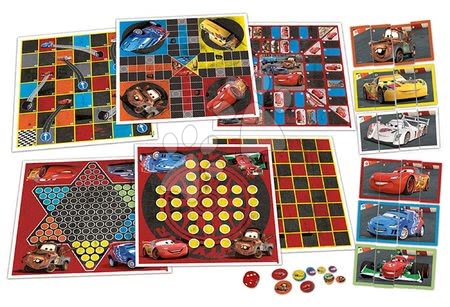 Gry w językach obcych - Gry planszowe Auta 8v1 Special zestaw Educa - 1