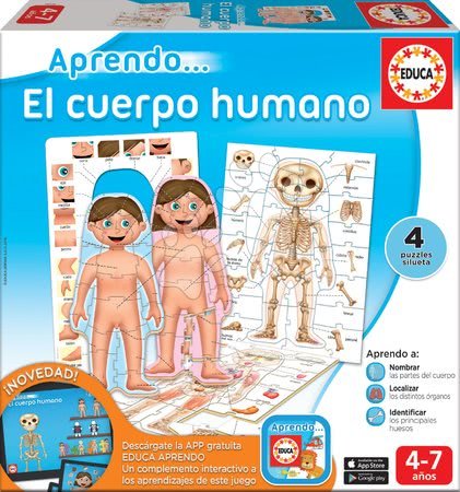 Cizojazyčné společenské hry - Naučná hra Učíme se naše tělo Educa