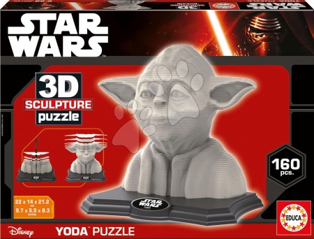 Puzzle 3D - Puzzle 3D Sculpture Csillagok háborúja Yoda Educa - 1