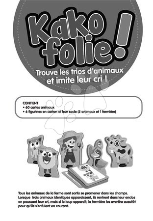 Jeux de société en langues étrangères - Jeu social Kako folie ! Educa - 2