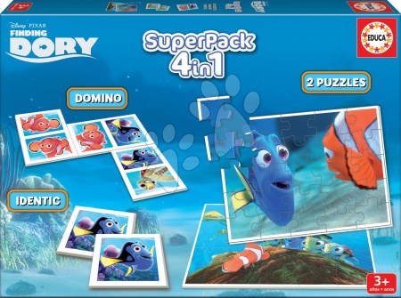 Progresivní dětské puzzle - Puzzle Hledá se Dory SuperPack 4 v 1 Educa - 1