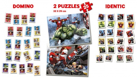 Progresivní dětské puzzle - Puzzle Avengers SuperPack 4 v 1 Educa - 1