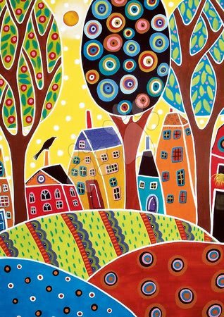 500 darabos puzzle - Puzzle Houses Barn Landscape, Karla Gerard Educa - 1