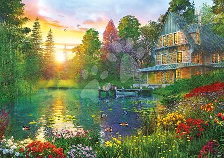 Puzzle 500 dílků - Puzzle Genuine XXL Západ slunce s dědečkem Educa - 1