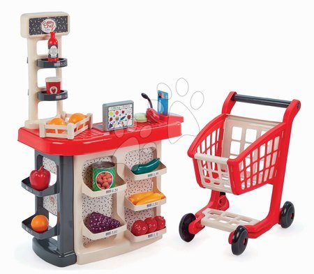 Dětské obchody - Obchod s vozíkem Supermarket 100% Chef Écoiffier