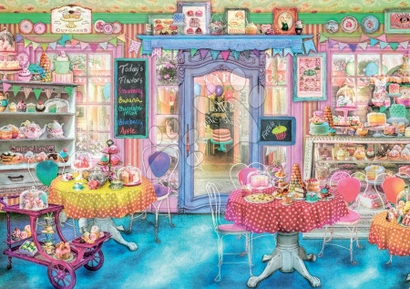 Puzzle 1500 dielne - Puzzle Genuine Obchod s koláčikmi Educa - 1