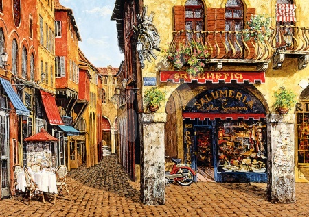 Puzzle 1500-dijelne - EDUCA 16770 puzzle Genuine Colors of Italy-Salumeria, Viktor Shvaiko 1500 dielikov od 13 rokov - 1