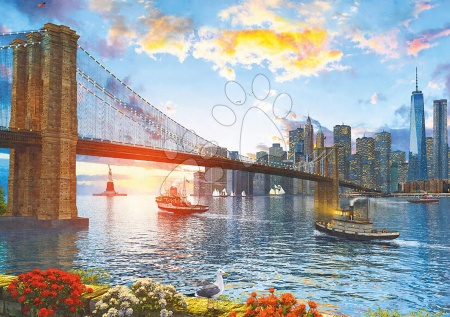 4000 - 8000 darabos puzzle - Puzzle Genuine Brooklyn Bridge Educa - 1