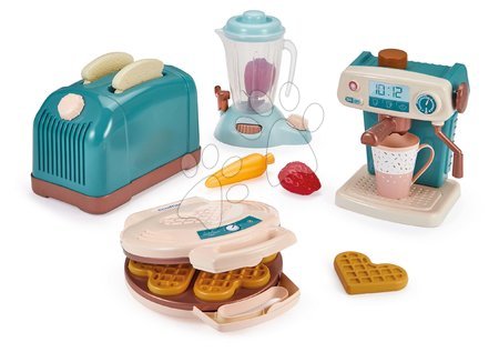 Trgovine za otroke - Komplet elektronska trgovina z mešanim blagom s hladilnikom Maxi Market in kuhinjski aparati Smoby_1