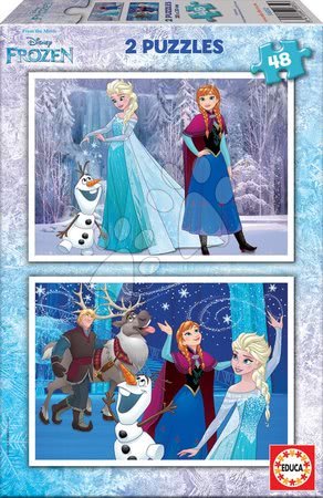 Educa - EDUCA 16852 puzzle CARDBOARD Frozen 2x48 dielikov od 3 rokov_1